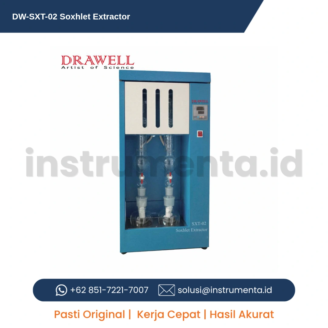 Distributor Resmi DW-SXT-02 Soxhlet Extractor Drawell Ready Stock Alat Ekstraksi Lemak Laboratorium